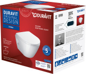 Duravit D-Neo wandcloset compact rimless pack, wc zitting afneembaar en softclose, wit 45870900A1