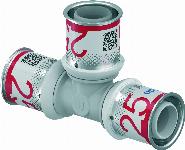Uponor S-Press Plus PPSU pers composiet T-stuk 25x25x25mm 1039946