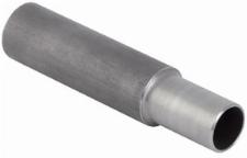 Geberit Mapress, Overgang, recht, 1-delig, C-staal, met CIIR afdichtring, 28mm x 33,7mm (schuifeind x lasaansluiting)