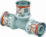 Uponor S-Press Plus PPSU pers composiet T-stuk 20x20x20mm 1039945