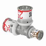 Uponor S-Press Plus pers T-stuk verlopend 25x25x16mm 1070578