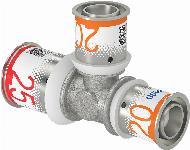 Uponor S-Press Plus pers T-stuk verlopend 25x20x20mm 1070576