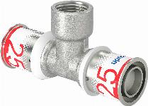 Uponor S-Press Plus pers T-stuk bi.dr. 25x1/2"bix25mm 1070598