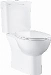 Grohe Bau closetcombinatie diepspoel zonder spoelrand, met zitting softclose wit 39346000