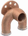 Geberit Mapress brons doorlus muurplaat U vorm m/BI 15-15-Rp1/2''