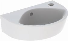 Geberit Renova fontein 36 cm met kraangat rechts en overloop wit 500374011