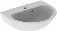 Geberit Renova fontein 50 cm met kraangat en overloop wit 500376011