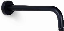 Blue Label Brondby 1/2" douche-arm 30cm met rozet, mat zwart