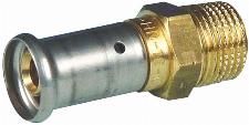 Henco puntstuk messing buitendraad 16X3/4''