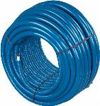 Uponor Uni pipe plus leiding / buis Thermo 32x3mm ge�soleerd isolatie blauw op rol E=50m 1091716