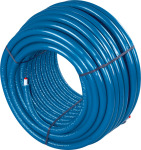 Uponor Voorgesoleerde meerlagenbuis Uni-X, IS)-6 (S6) 16x2mm 5-laags kunststof blauw 75 meter rol 1091723