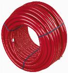 Uponor Uni pipe plus leiding / buis Thermo 16x2mm ge�soleerd rood op rol E=75m 1091713