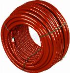 Uponor Uni pipe plus leiding / buis Thermo 25x2,5mm ge�soleerd ISO-4 (S4) 4mm isolatie rood 50m 1091711