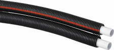 Uponor Uni pipe plus leiding / buis Twinpipe 16x2mm in mantel zwart op rol E=50m 1091718