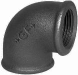 Georg Fischer 090 knie 90 graden 3/4 inch binnendraad x binnendraad zwart FM 090ZE