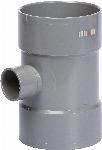Solar pvc lijm t-stuk 87,3� 40x40m mof-mof, grijs