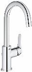 Grohe Start Flow Quickfix L-size wastafelkraan m waste uitloop draaibaar chroom 23811000