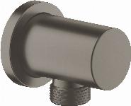 Grohe Rainshower wandaansluitbocht met een ronde rozet geborsteld hard graphite 27057AL0