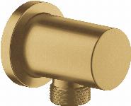 Grohe Rainshower wandaansluitbocht met een ronde rozet geborsteld cool sunrise 27057GN0