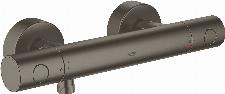 Grohe Grohtherm 1000 Cosmopolitan M douchethermostaat z. omstel m. koppelingen HOH=15cm EcoJoy en volumegreep m. ecobutton brushed hard graphite 34065AL2