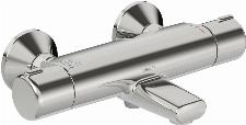 Hansa Hansamicra badthermostaat m. omstel m. koppelingen m. thermo cool functie HOH=15cm chroom 58162171