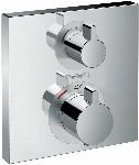 Hansgrohe Ecostat Square afbouwdeel v. inbouw thermostaat m. stop- en omstelkraan chroom 15714000