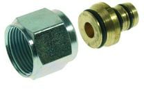 Pentec knelringset, 16x2mm, messing, met wartelmoer