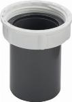 Viega kunststof halve plugkoppeling (stijgpijpje) 1 1/2x40mm, staartstuk met wartel 11/2, wit.