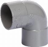 Solar Plus fitting, bocht, pvc, aansluiting 1: 110mm lijmmof, aansluiting 2: 110mm