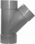 Solar pvc lijm t-stuk 45� 40x40mm mof-mof grijs 1196900651