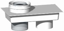 Burgerhout TwinSafe adapter concentrisch 80/80-80-125 concentrisch PP wit 400453937