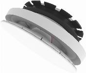 Zehnder Comfovalve, ventilatieventiel rond, kanaal �125mm, front �170mm, kunststof, 50m3/h, toevoer, wit RAL9003 (24 stuks)