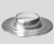 Ubbink ronde plakplaat, aluminium, doorvoer diameter 215mm, plakplaat diameter 495mm, hoogte 100mm 0532100