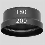 Ubbink WTW verloopstuk ge�soleerd leidingsysteem 200-180mm 0542023