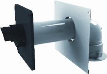 Nefit geveldoorvoerset 60/100 incl. concentrische adapter en montageplaat 7746901798
