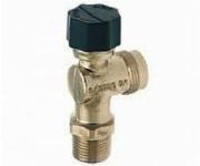Bonfix gasaansluitkraan haaks, aansluiting M24 x 1/2" buitendraad met Gastec keur