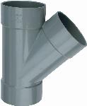 Wavin Wadal PVC L-T-Stuk 45 graden 90 3M