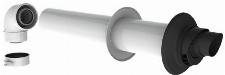Burgerhout Geveldoorvoer concentrisch 60/100mm incl. bocht 400470087