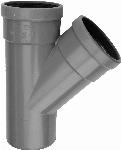 Wavin Wafix PVC M-T-stuk 45 graden GR 125 SN4 2M/S