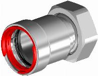 VSH PowerPress stalen wartelkoppeling 1/2" pers x 3/4" wartelmoer PWR9401359