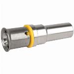 Wavin Tigris Gas M1 overgangskoppeling met koperovergang, 16x15mm (pers x pers)