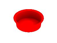 Burgerhout Hybalans+ stofdop 150 mm pvc rood 400470363