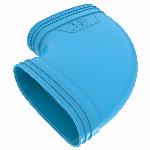 Wavin Ventiza bocht luchtkanaal, horizontaal, bochthoek 90�, hxb 80x201mm, kanaaldiameter 195mm, blauw 3171219009