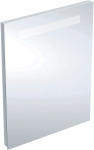 Geberit Renova Compact, Spiegel, wand, met verlichting, 500 x 650 x 35mm (BxHxD), zilver glas (met bevestigingsmateriaal)