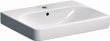 Geberit Smyle Square wastafel 60 cm met kraangat en overloop wit 500229011