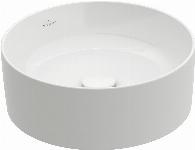Villeroy & Boch Collaro opzetwastafel rond 40cm z. overloop z. kraangat wit 4A184001