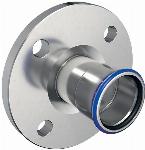 Geberit Mapress, Vaste overgangsflens, recht, 1-delig, PN10/16, RVS 316, met CIIR afdichtring, 54mm (persmof)