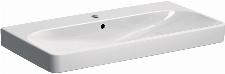 Geberit Smyle Square wastafel m. kraangat m. overloop 90x48x16.5cm wit 500251011