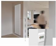 Vasco E-Panel EP-V-FL elektrische paneelradiator vlak h=1801mm b=400mm RAL9016 1000W 341040181EL1000