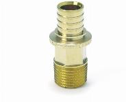 Rehau overgang SDR 11 met buitendraad 32 x 2,9 - R 1 messing, 40 steekmaat, blank 11691091001